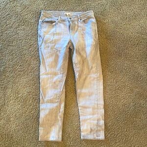 Eileen Fisher Grey Ankle Length Straight Leg Jeans size 8